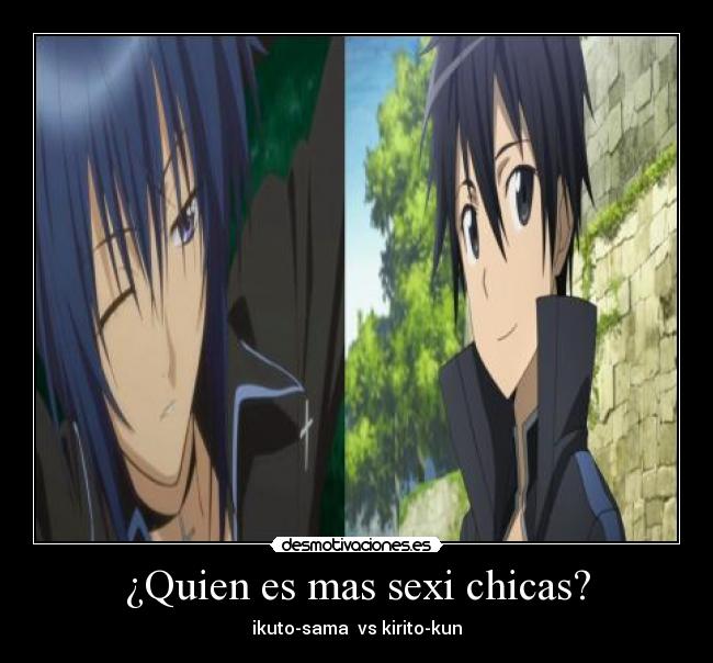¿Quien es mas sexi chicas? - ikuto-sama  vs kirito-kun