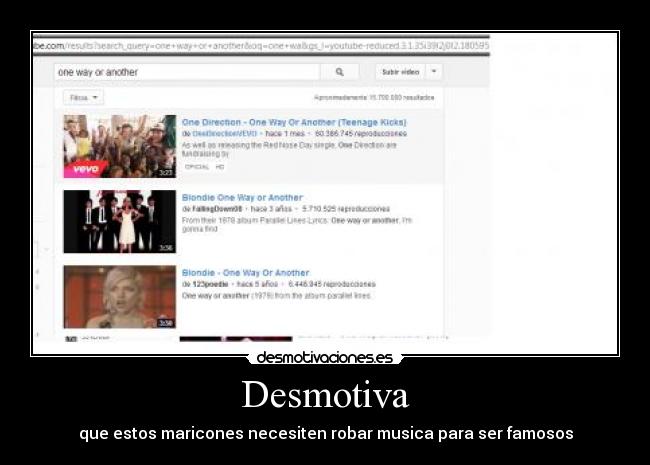 Desmotiva - que estos maricones necesiten robar musica para ser famosos