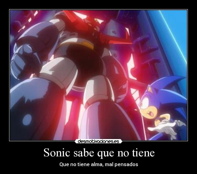 Sonic sabe que no tiene -