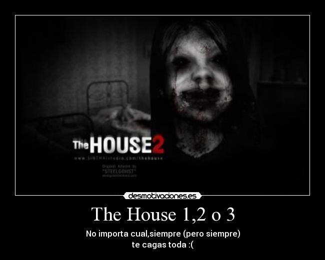 carteles terror game juegos the house desmotivaciones