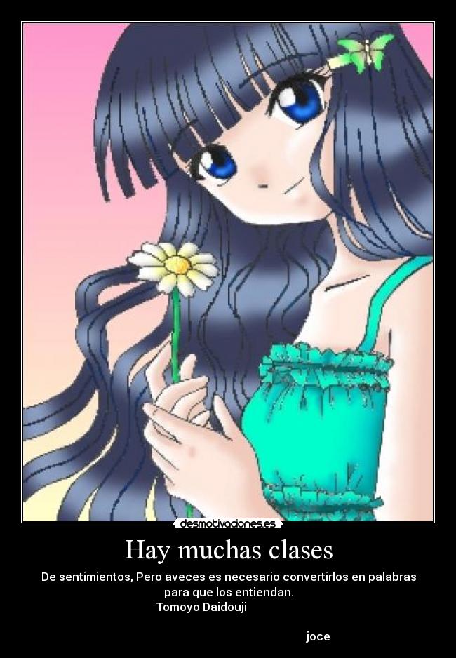 carteles tomoyo anime frase saura card captor amor desmotivaciones