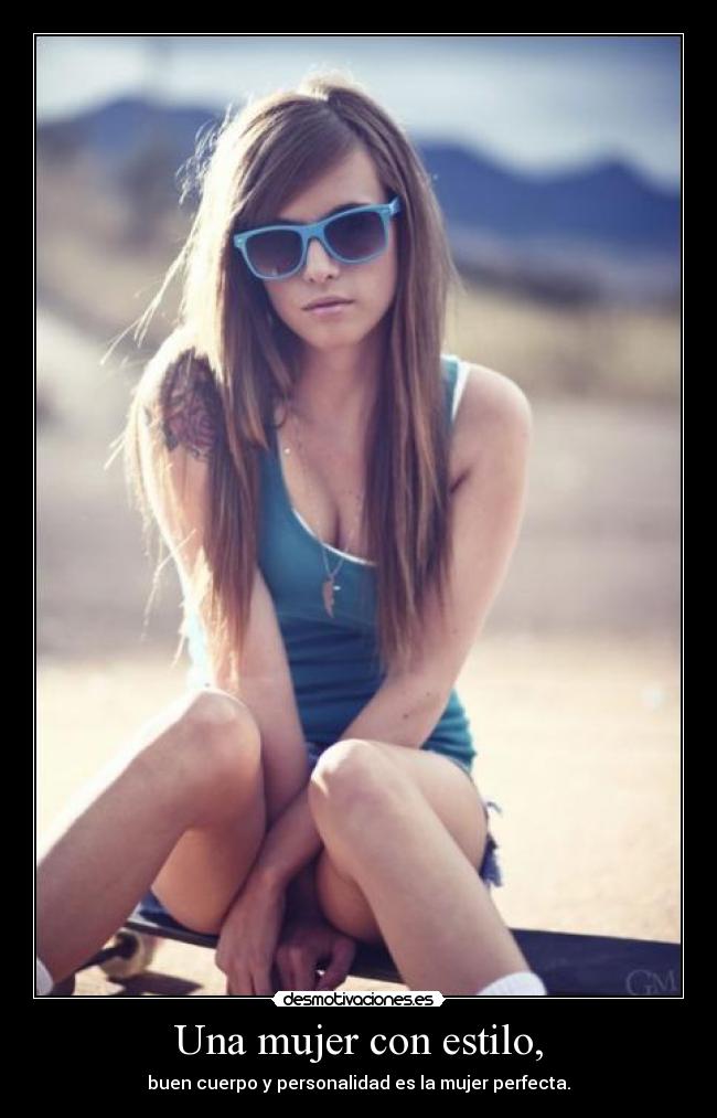 Una mujer con estilo, -