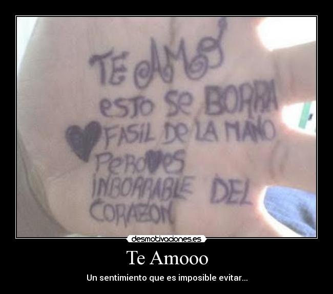 Te Amooo - Un sentimiento que es imposible evitar...