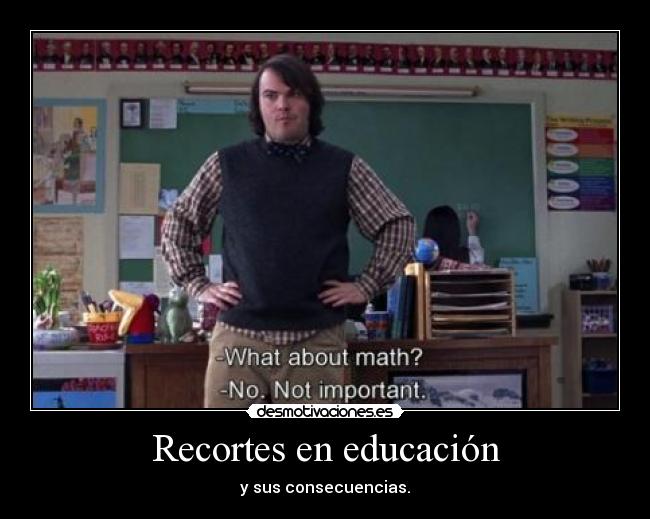 Recortes en educación -