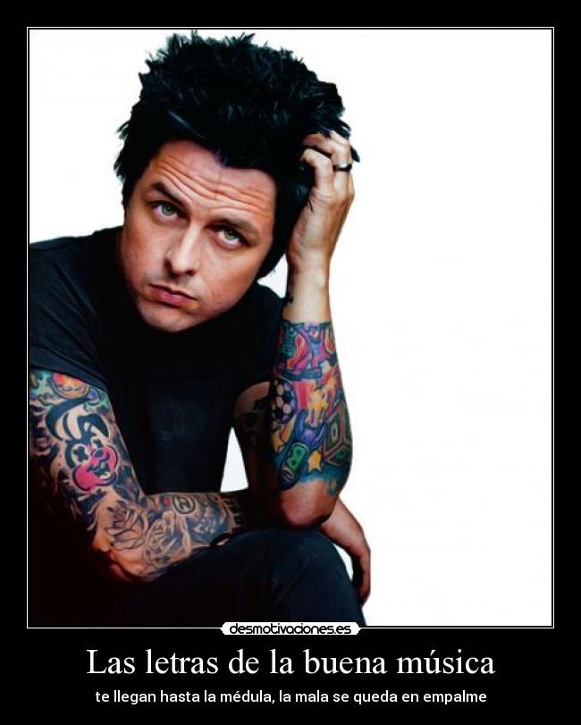 carteles musica reggeton rock billy jou amstrog green day ojos azules tatuajes arte tatuaje desmotivaciones