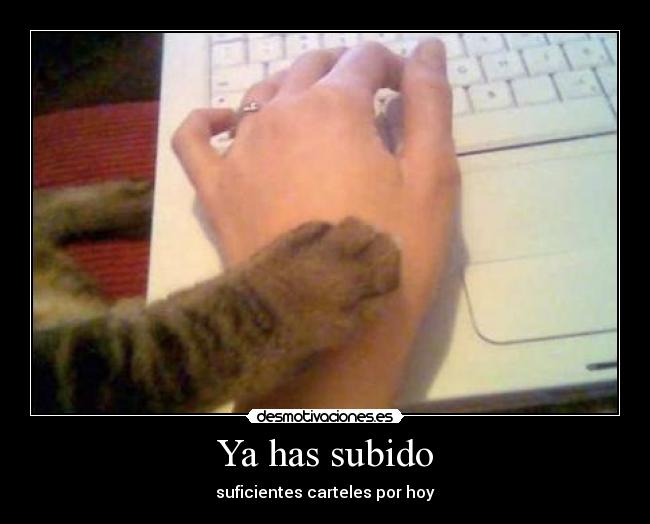Ya has subido -