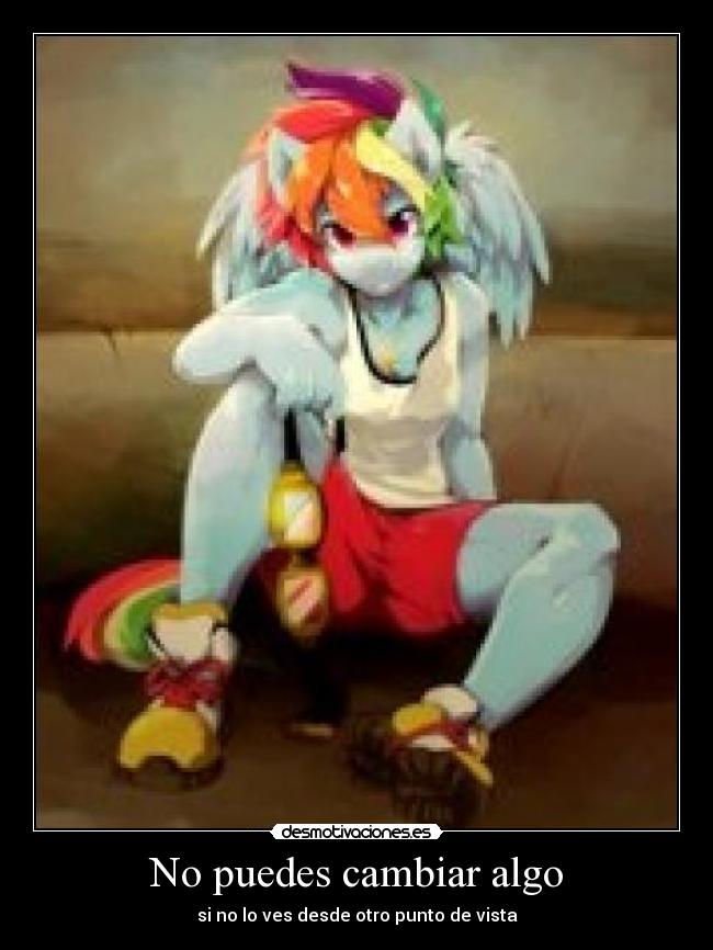 No puedes cambiar algo - 