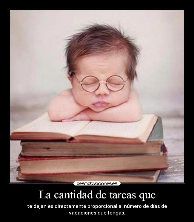 La cantidad de tareas que -