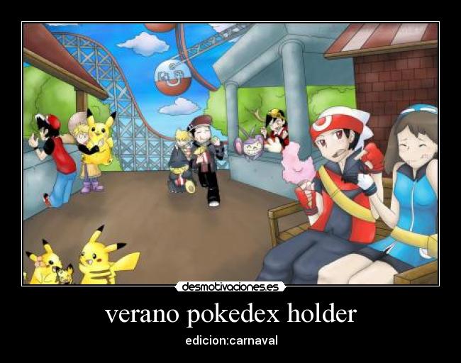 carteles verano pokemon manga fiesta desmotivaciones