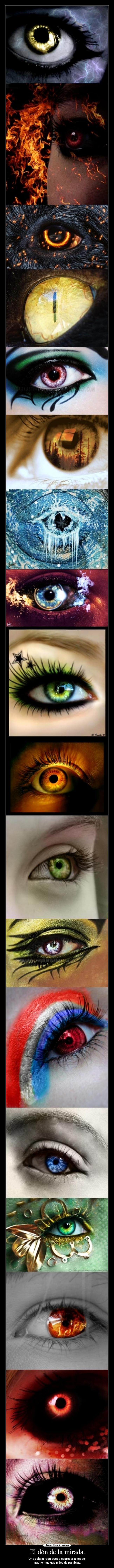 El dón de la mirada. -