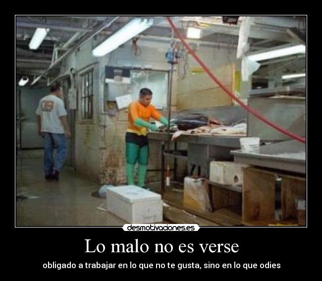 Lo malo no es verse -
