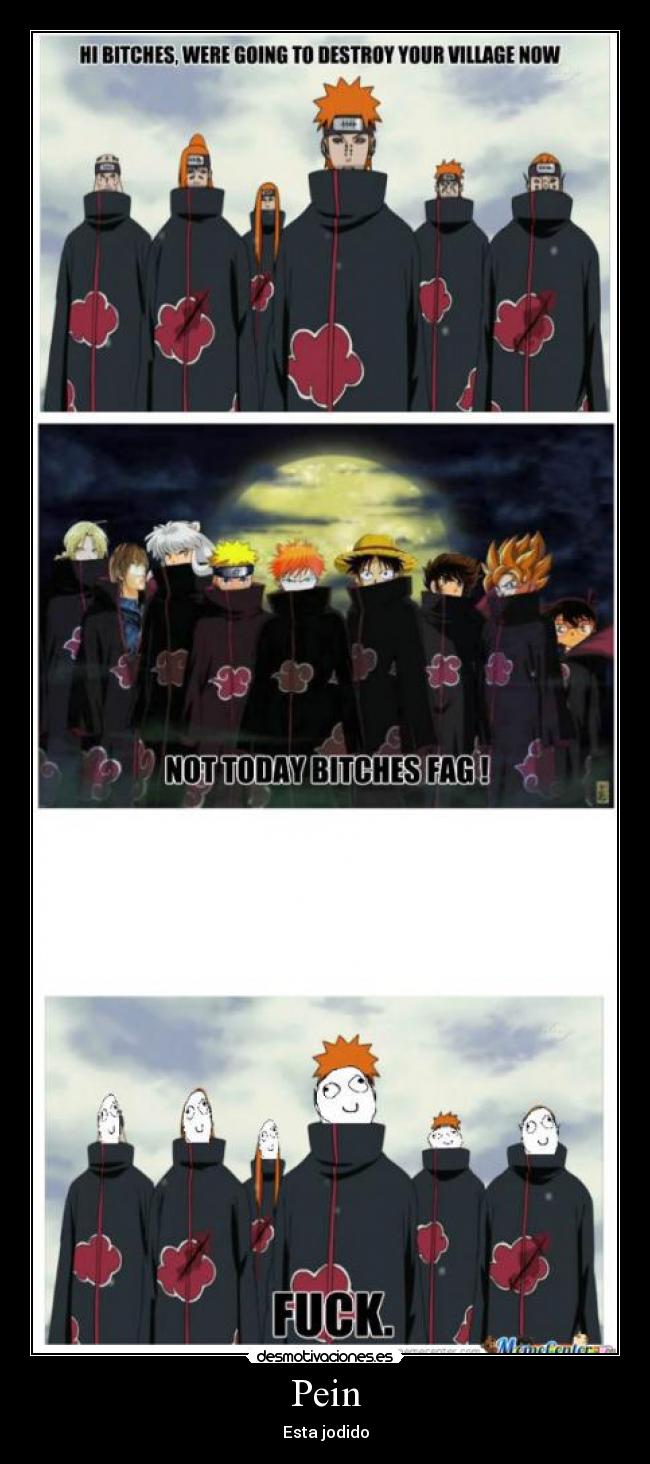 carteles pein naruto desmotivaciones