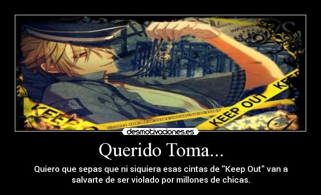 carteles toma sexy violable amnesia anime otome game desmotivaciones