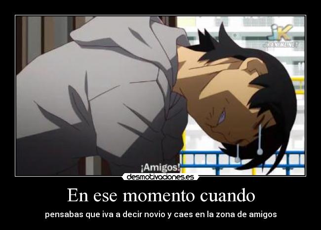 carteles anime friend zone desmotivaciones