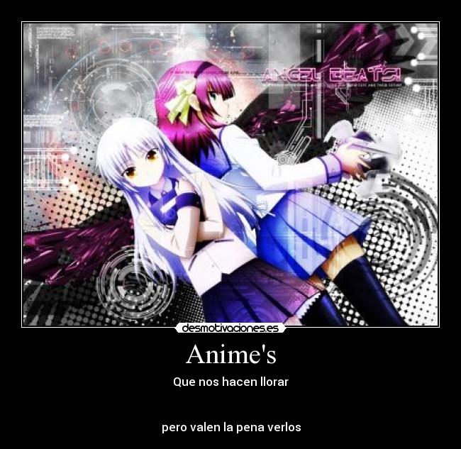 Animes - Que nos hacen llorar


pero valen la pena verlos