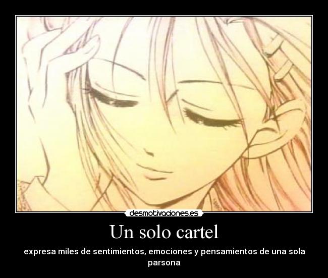 Un solo cartel - 
