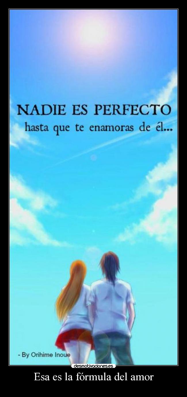 Esa es la fórmula del amor -