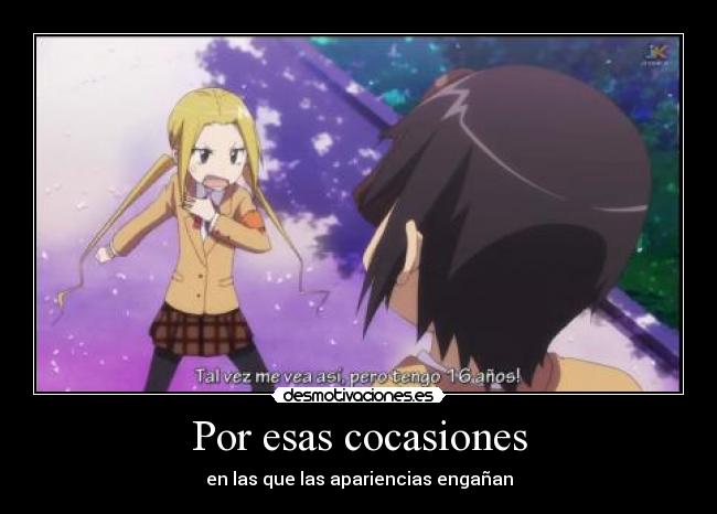 carteles por esas cocasiones las que las apariencias enganan seitokai yakuindomo desmotivaciones