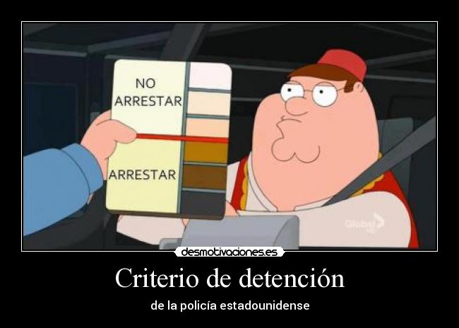 Criterio de detención - de la policía estadounidense