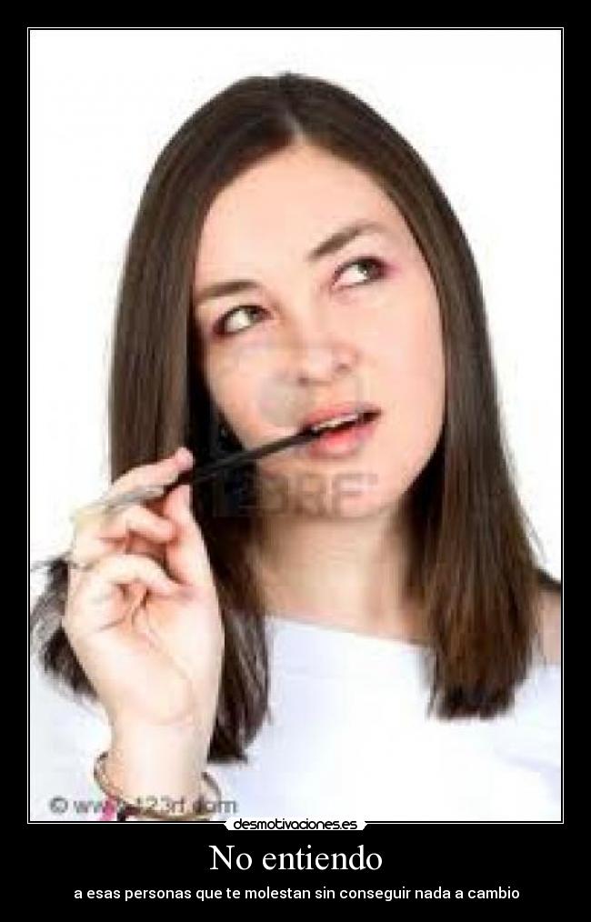 No entiendo - 