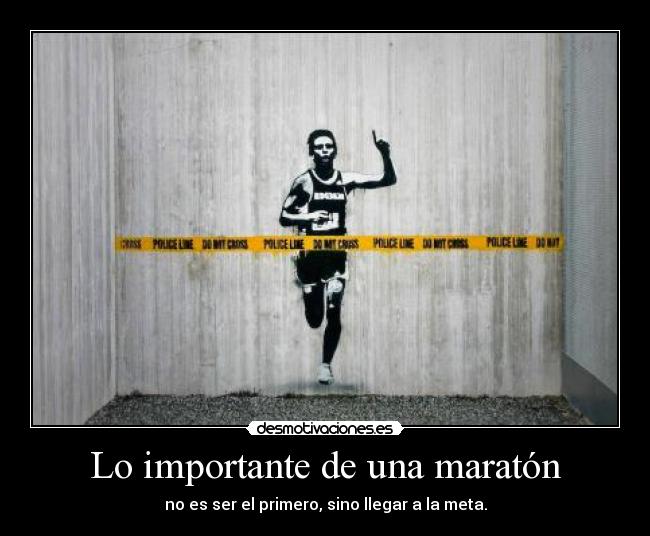 Lo importante de una maratón - 