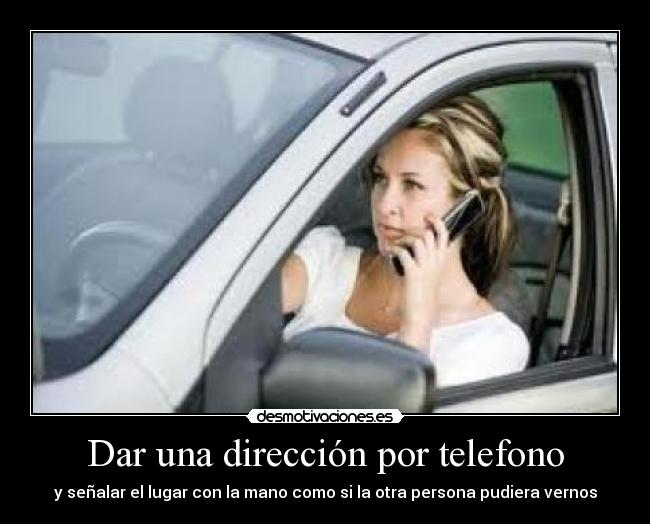 Dar una dirección por telefono - 