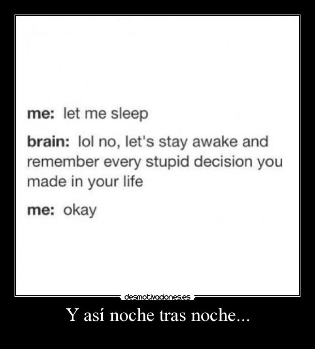 Y así noche tras noche... - 