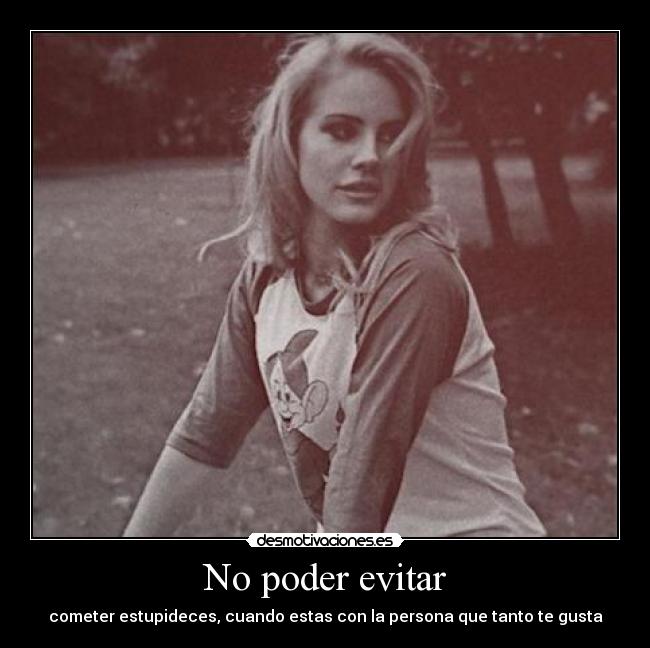No poder evitar -