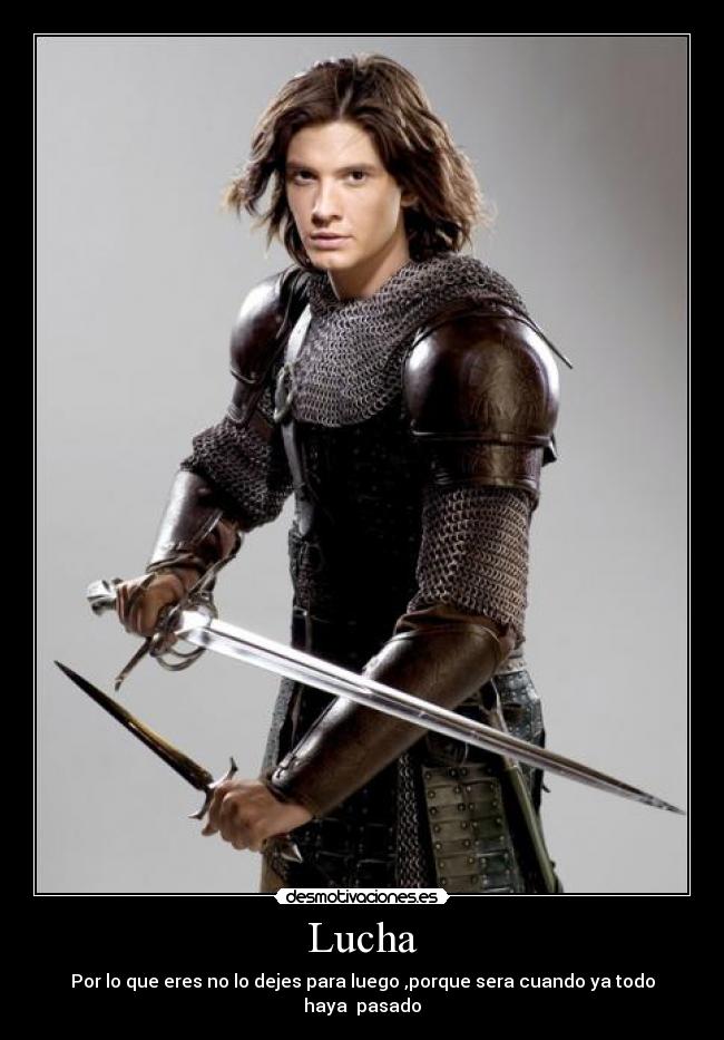 Lucha - Por lo que eres no lo dejes para luego ,porque sera cuando ya todo haya pasado