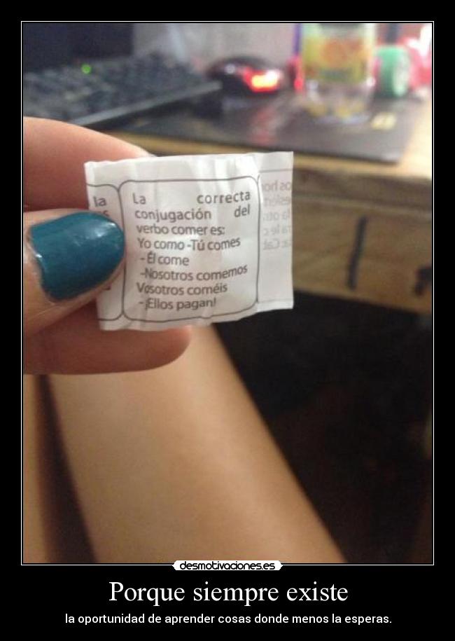 Porque siempre existe - 