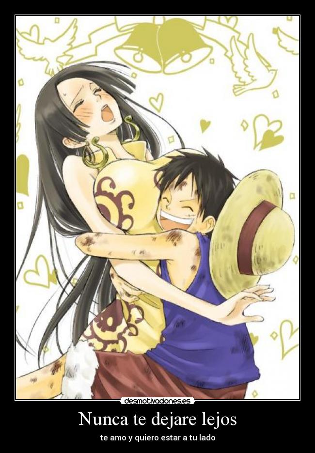 carteles boa hancock luffy monkey one piece anime manga otaku desmotivaciones