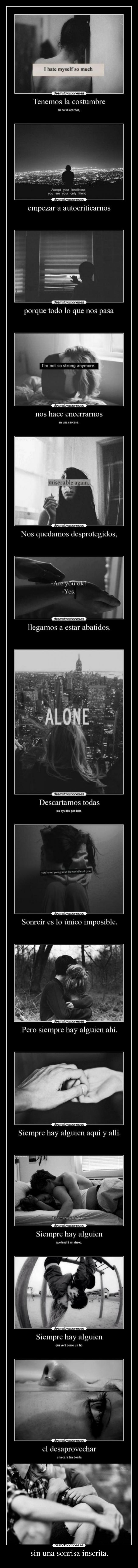 sin una sonrisa inscrita. - 