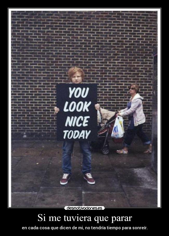 Si me tuviera que parar -
