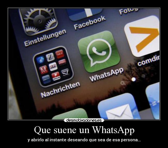 Que suene un WhatsApp -