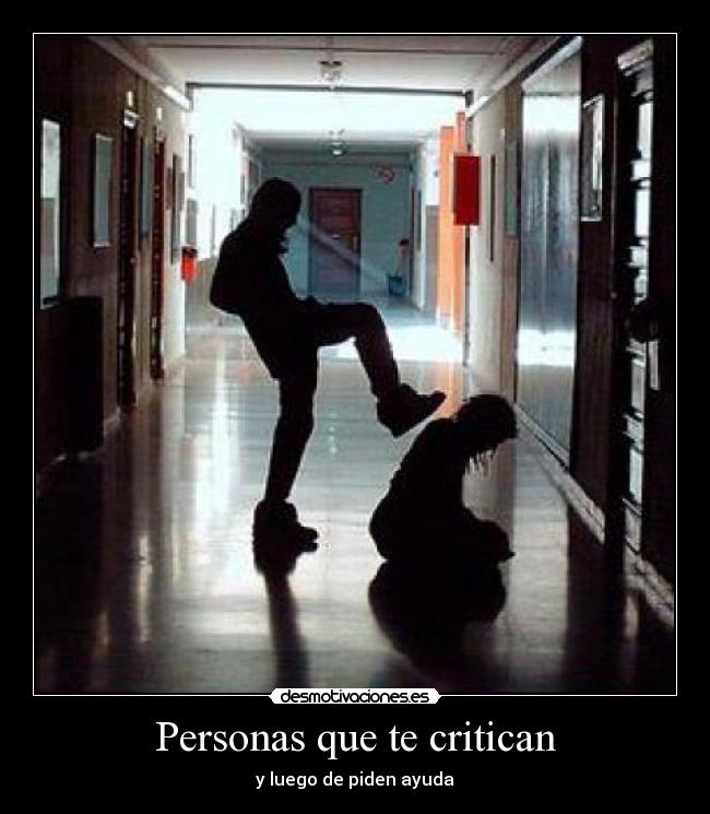 Personas que te critican -