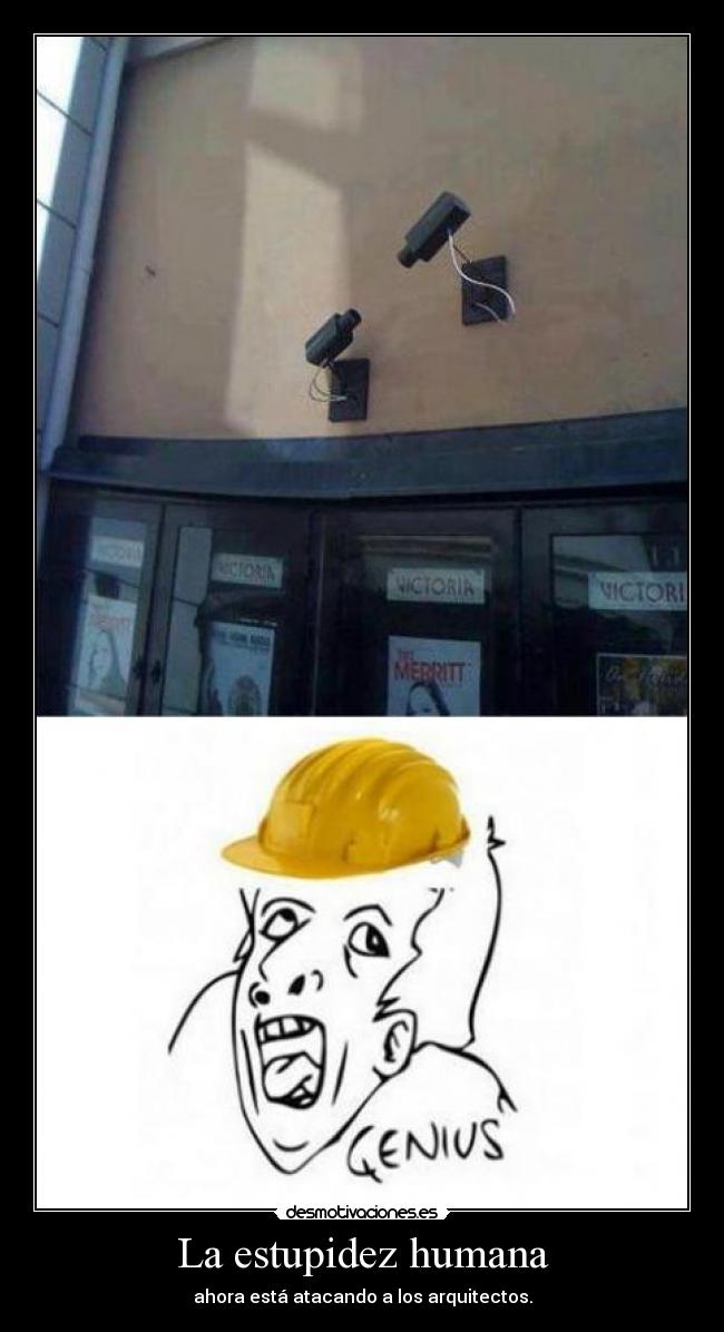 La estupidez humana - ahora está atacando a los arquitectos.