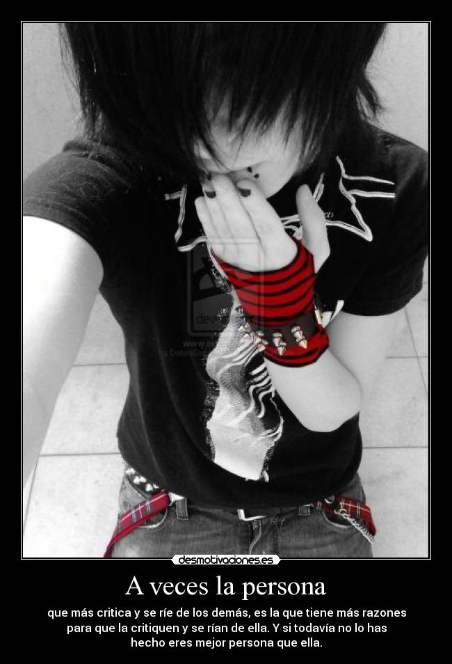 A veces la persona -