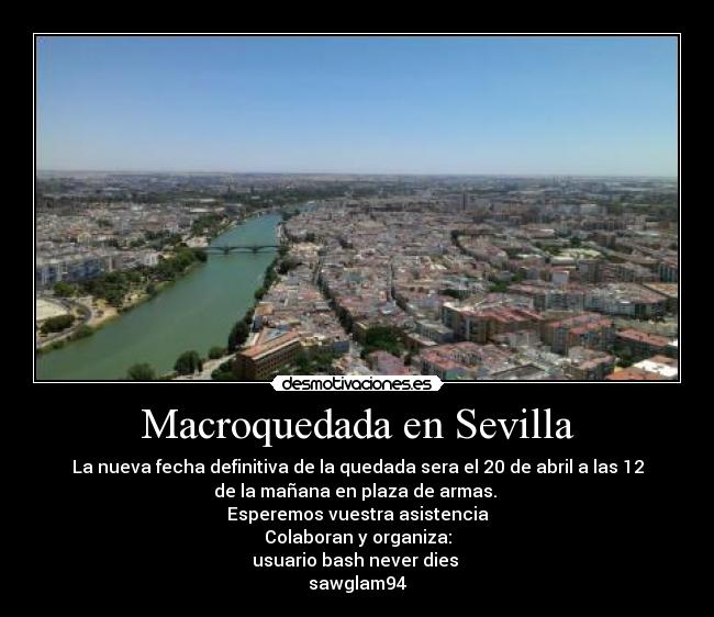 carteles quedada abril sevilla las desmotivaciones