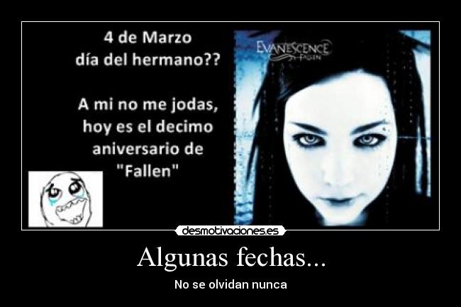 Algunas fechas... - No se olvidan nunca