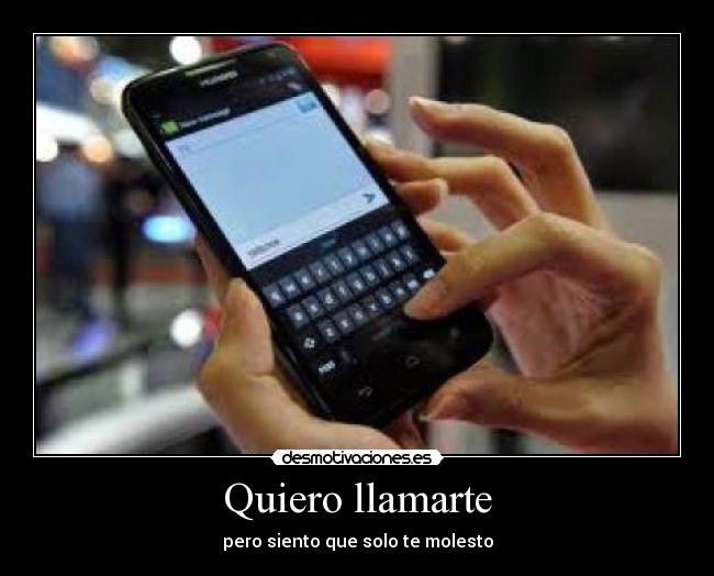Quiero llamarte -