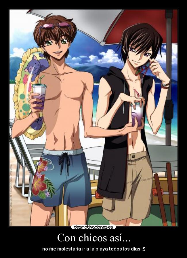 Con chicos así... - no me molestaría ir a la playa todos los días :$