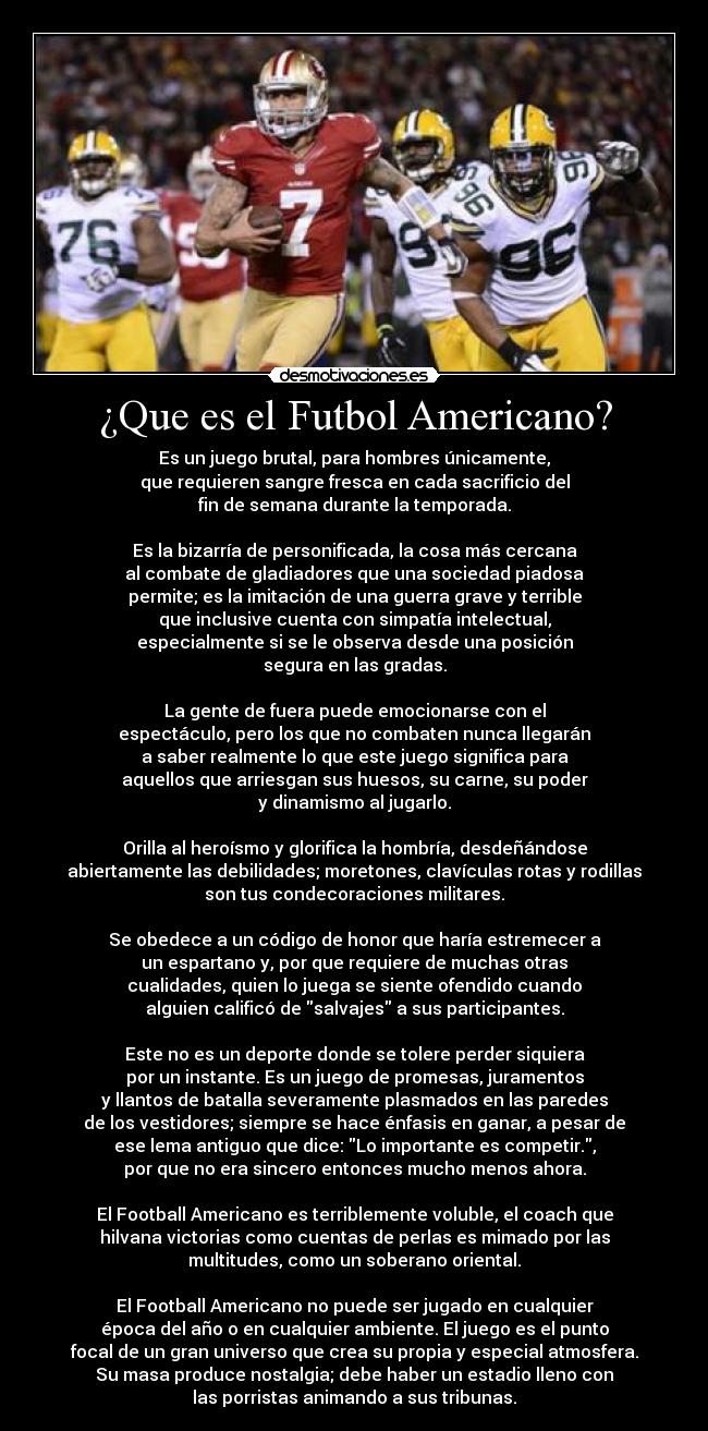 carteles futbol futbol americano desmotivaciones