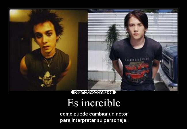 carteles jimmy green day lou taylor increible como cambia actor para personaje desmotivaciones