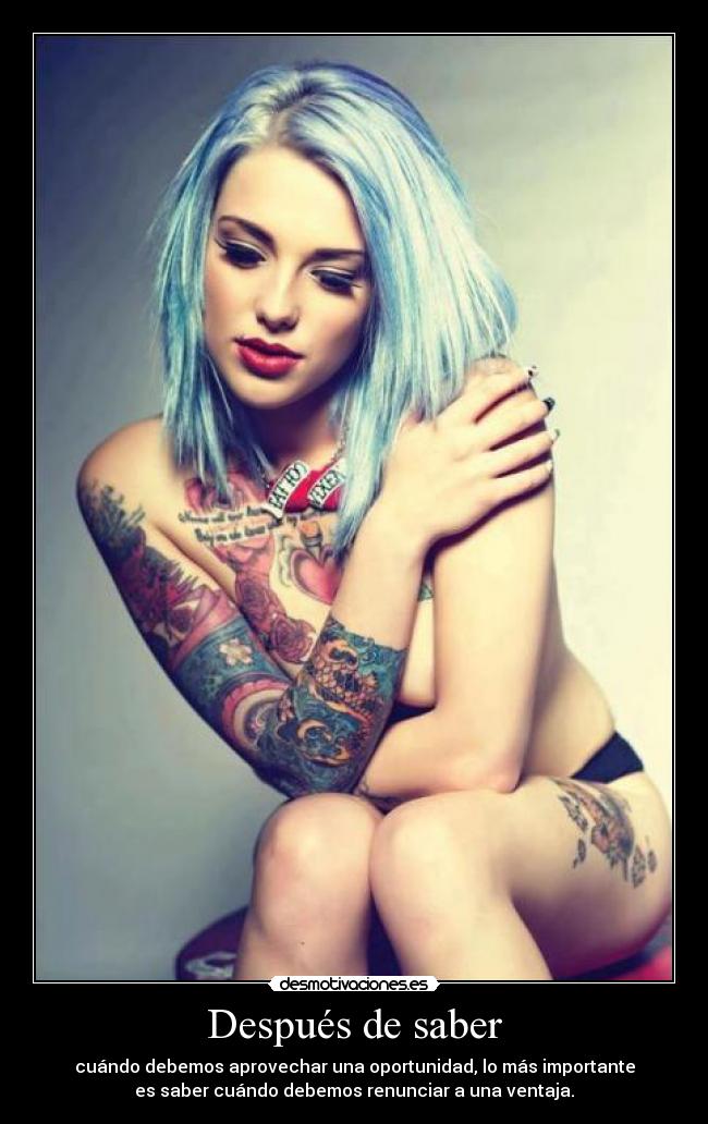 Después de saber -