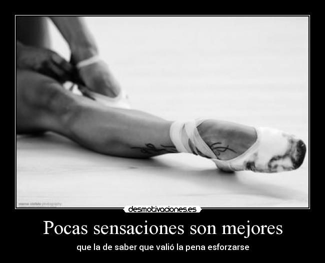 Pocas sensaciones son mejores - 