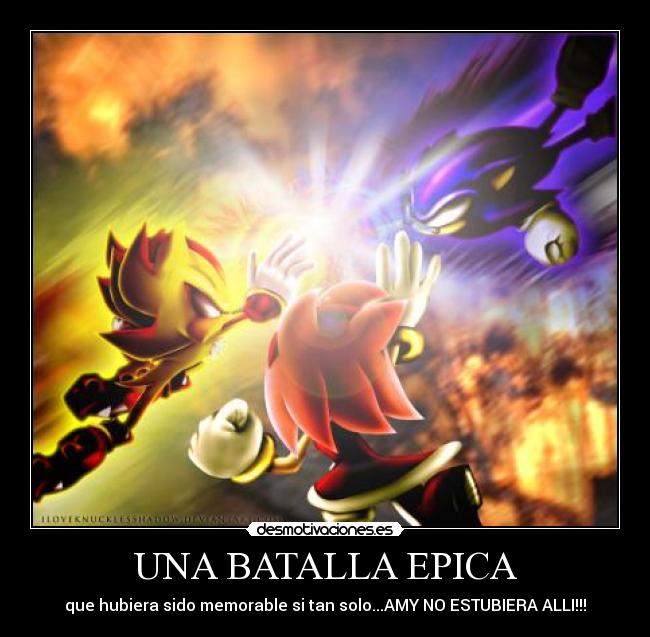 UNA BATALLA EPICA - que hubiera sido memorable si tan solo...AMY NO ESTUBIERA ALLI!!!