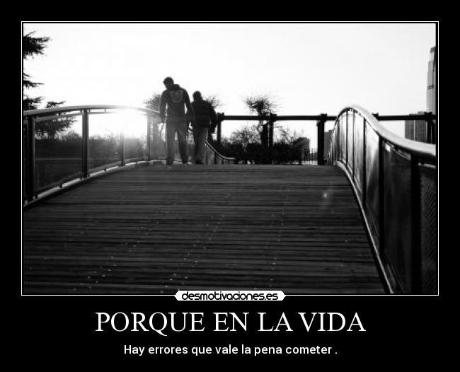 PORQUE EN LA VIDA -