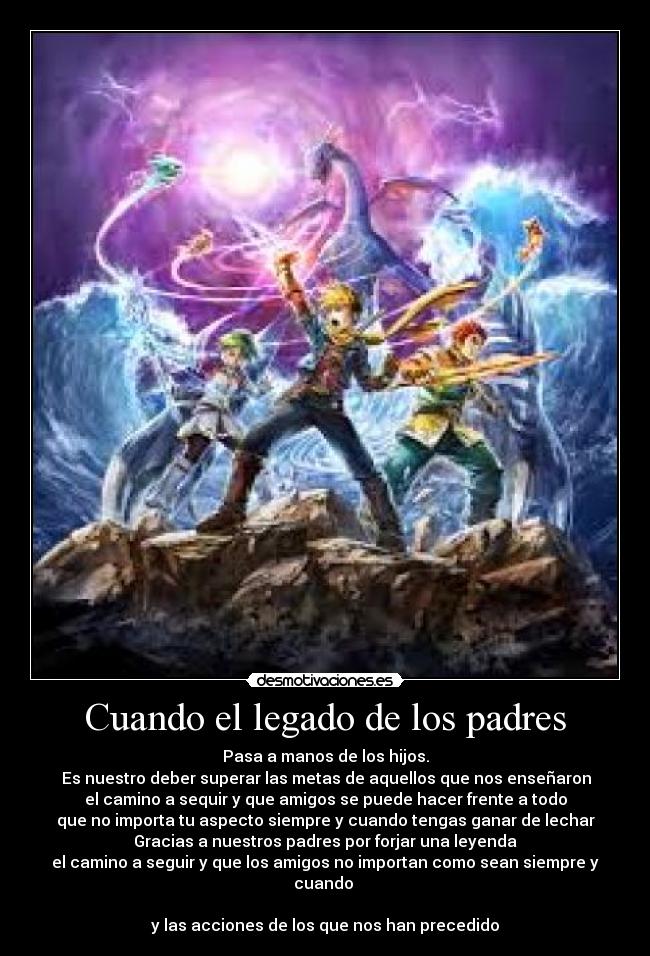 Cuando el legado de los padres -