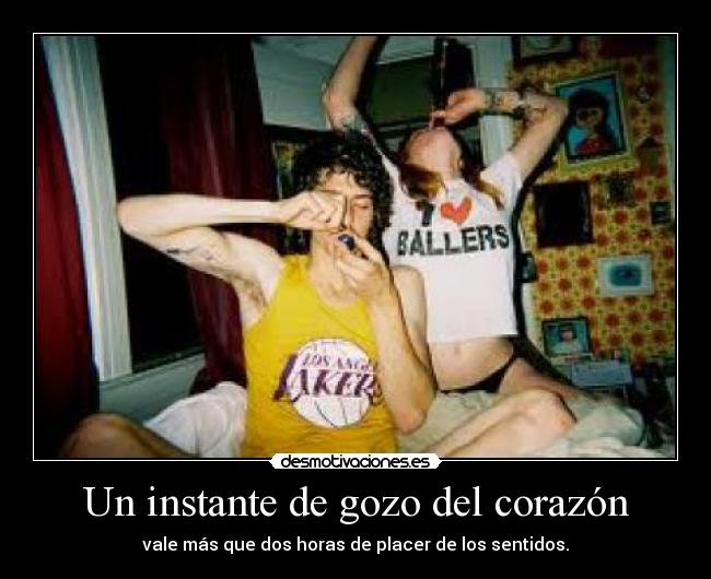 Un instante de gozo del corazón -