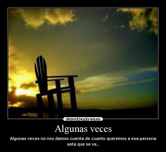 Algunas veces -